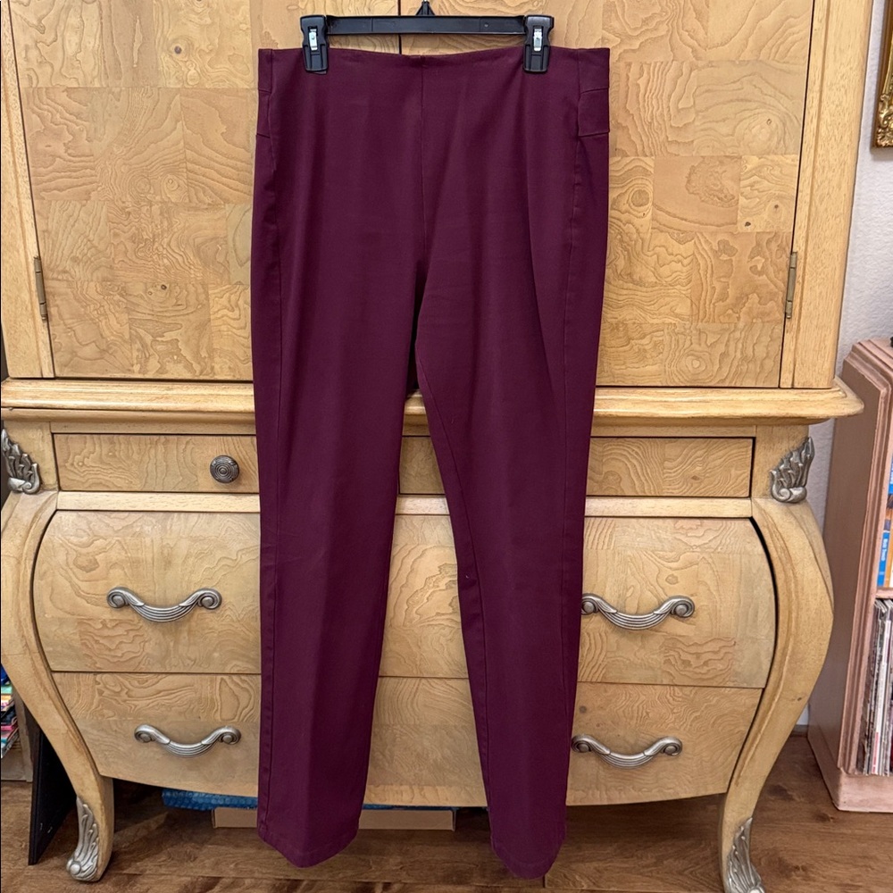 Soft Surroundings Straight leg Burgundy Pants